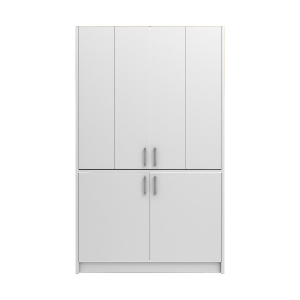 Cucina salvaspazio a scomparsa Fold Evolution colore bianco e elettrodomestici inclusi 125x62x208H