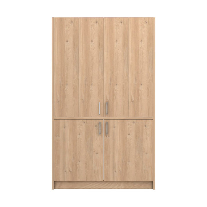 Cucina salvaspazio a scomparsa Fold Evolution colore rovere e elettrodomestici inclusi 125x62x208H