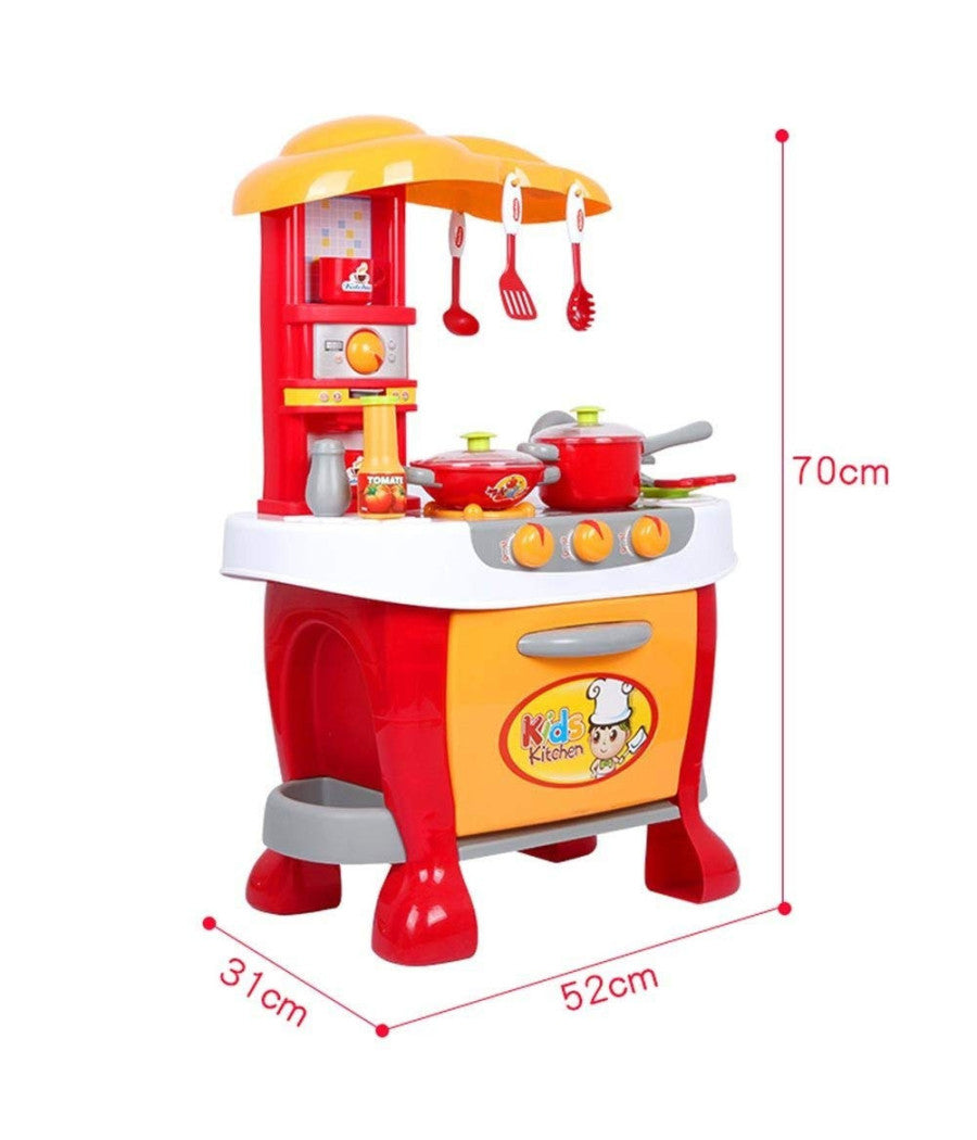 Cucina Scuola Piccoli Cuochi Fornello Con Luci E Suoni E Accessori Di Gioco         
