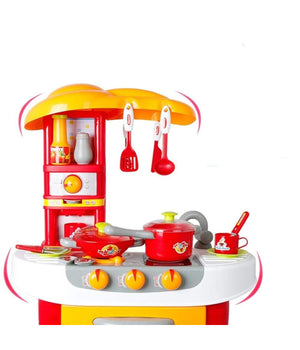 Cucina Scuola Piccoli Cuochi Fornello Con Luci E Suoni E Accessori Di Gioco         