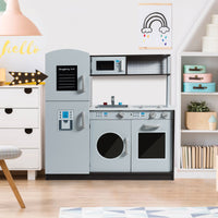 Cucina giocattolo per bambini con accessori personalizzati manopole, Cucina verticale in legno-Cucine giocattoli