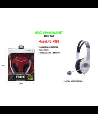 Cuffia Compatibile Per X-box 360 Gaming Headset Wired Microfono Maxtech Cu-xb02         