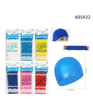 Cuffia Da Nuoto Accessori Per Piscina Mare Unisex 22.8x18.7cm Vari Colori 605432         