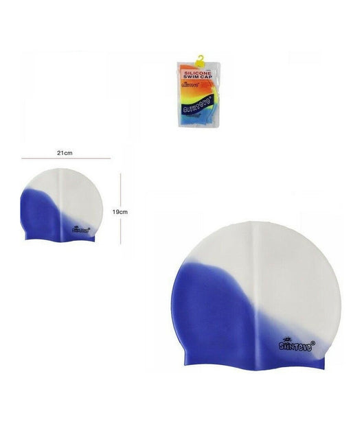 Cuffia Piscina Mare Nuoto In Silicone Colorata Unisex Per Capelli Lunghi Adulto         