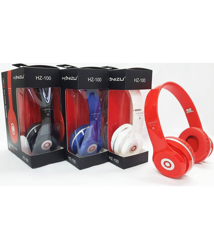 Cuffie Auricolari Hanizu Hz-100 Stereo Hd Smartphone Pc Mp3 Cd Extra Bass         