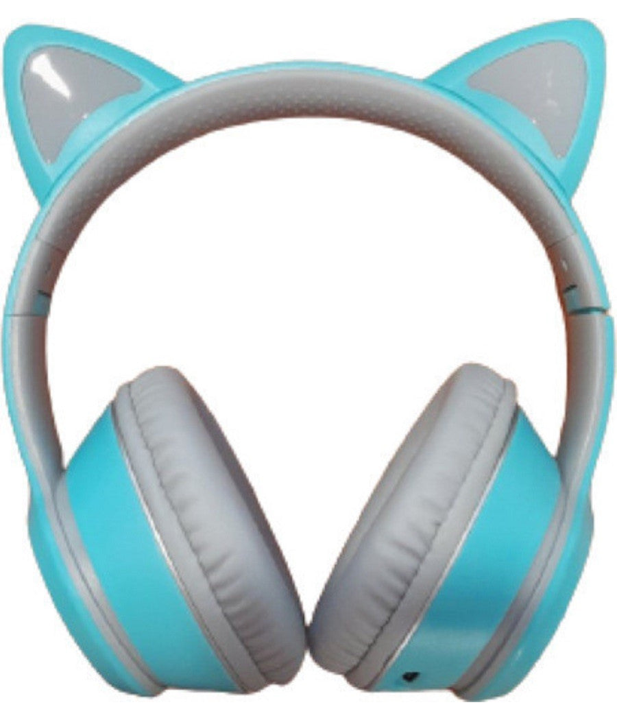 Cuffie Auricolari Wireless/cablate Orecchie Gatto Ricaricabili Bluetooth Q-em50         
