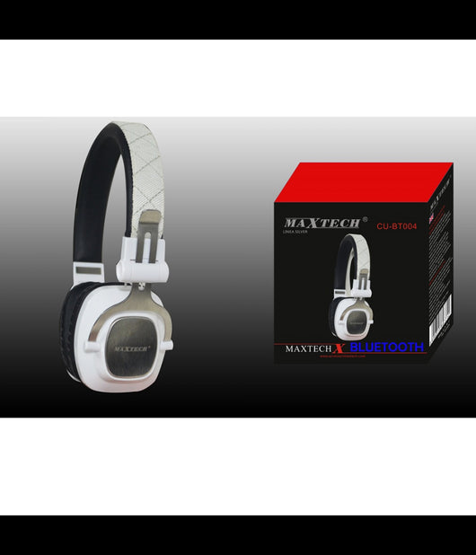 Cuffie Bluetooth Senza Fili Con Cavo Jack Per Pc Smartphone Musica Maxtech Cu-bt004         