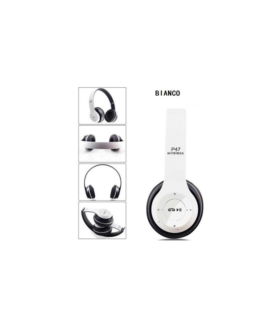 Cuffie Bluetooth Stereo P47 Per Smartphone E Computer Wireless         