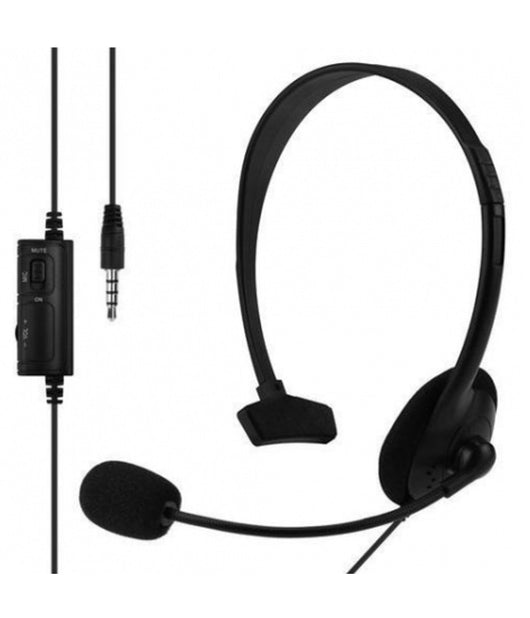 Cuffie Compatibili Monocuffia Con Microfono Controllo Volume Per Playstation 4         