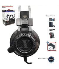 Cuffie Gaming Per Pc Ps4 Xbox One Controllo Volume E Microfono Usb Aux Cerberus         