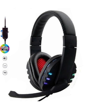 Cuffie Gioco Gaming Over-ear Stereo Porta Usb Luci Led Rgb Per Pc Ps3 Ps4 S-359         