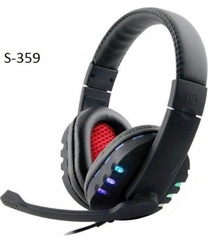 Cuffie Gioco Gaming Over-ear Stereo Porta Usb Luci Led Rgb Per Pc Ps3 Ps4 S-359         