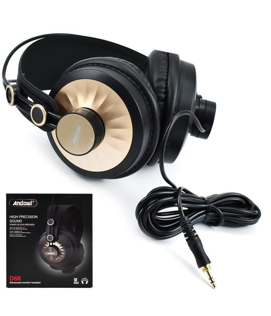 Cuffie Over-ear Cablate D68 Hifi Stereo Jack Da 3,5 Mm Musica Design Ergonomico         