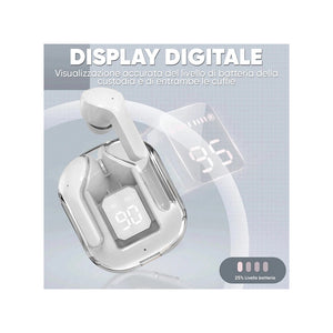 Trade Shop - Cuffie Ultrapods Max Auricolari Bluetooth 5.3 Wireless Con Microfono Display Led         