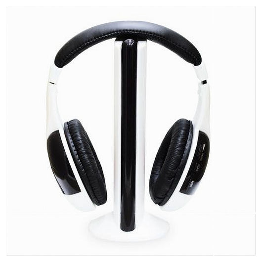 Cuffie Wifi Wireless Per Tv Pc Mp3 Senza Fili Con Radio Fm Musica Stereo Maxtech Cu-wi001         