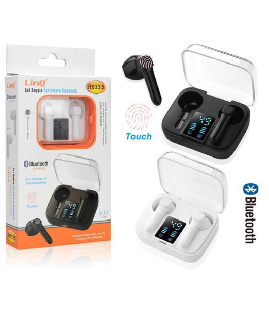 Cuffie Wireless Tws Auricolare Bluetooth 5.0 Fitness Sport Con Display Led R8335         
