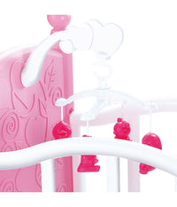 Culla Per Bambole Lettino Culletta Bambolotto Con Giostrina E Accessori Pappa         