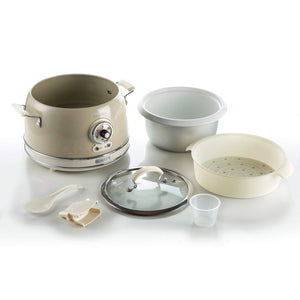 Cuociriso Elettrico con Bowl in Ceramica - 650W - 3,5L - Beige