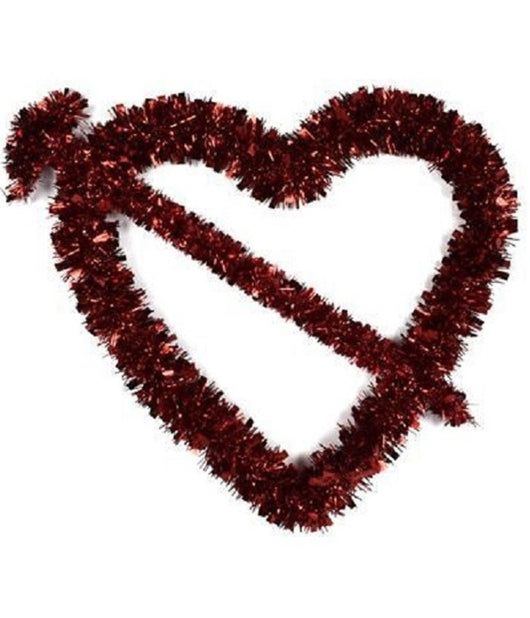 Cuore Rosso Con Freccia Di Ghirlanda Decorazione San Valentino 38 X 34 X 3 Cm         