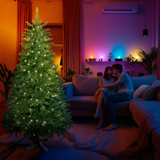 Cupid - Albero di Natale con luci LED ø140x270H cm, 2500 rami