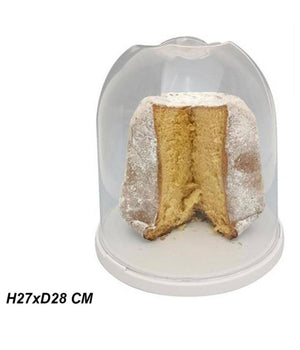 Cupola Copri Pandoro H27 Porta Dolci Natale Chiusura Salvafreschezza Trasparente         