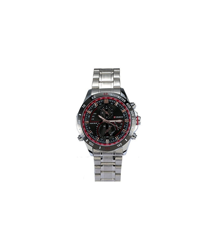 Curren 8149 Rotonda Uomini Orologio Analogico Calendario Cinturino In Acciaio         