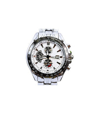 Curren M928w Orologio Da Polso Uomo Cinturino In Acciaio Inox Colore Argento         