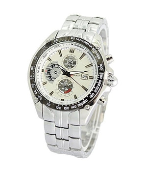 Curren M928w Orologio Da Polso Uomo Cinturino In Acciaio Inox Colore Argento         