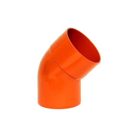 Curva 45° in pvc : Colore - Arancio, Diametro - 50
