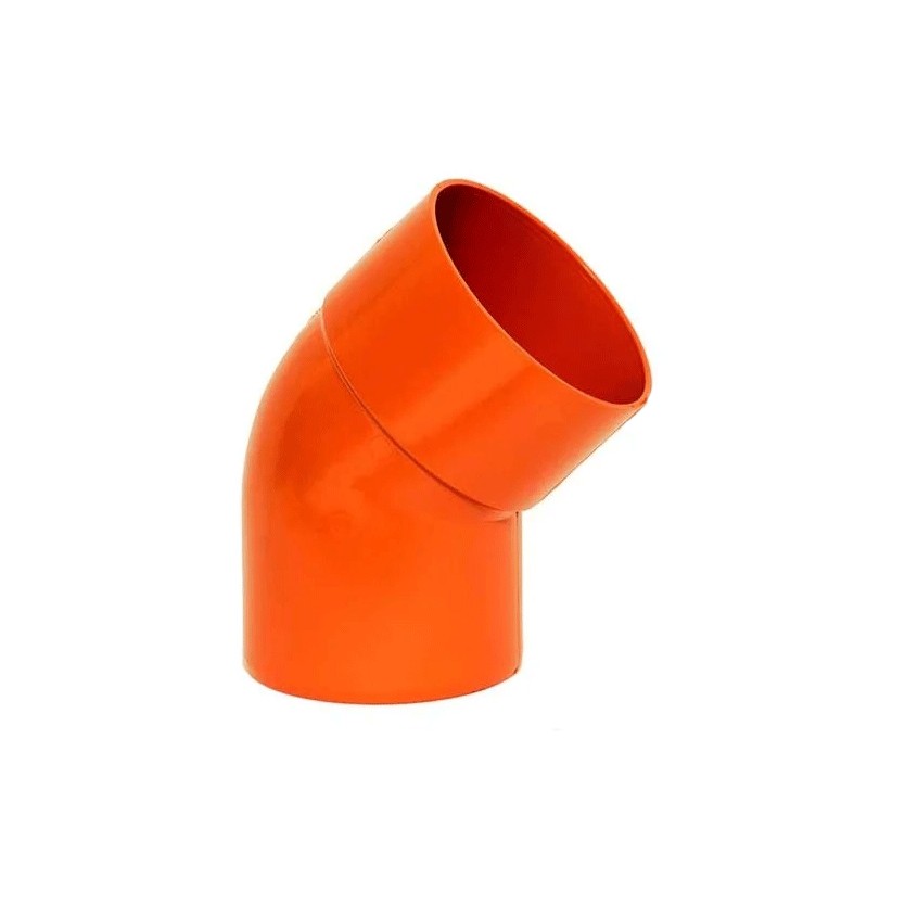 Curva 45° in pvc : Colore - Arancio, Diametro - 160