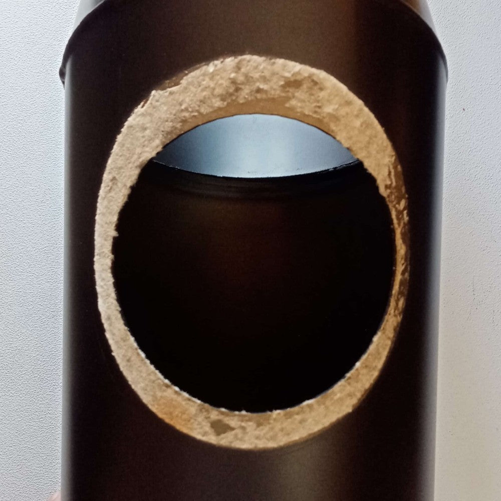 Curva a 45 gradi con ispezione da 120mm per stufa a legna