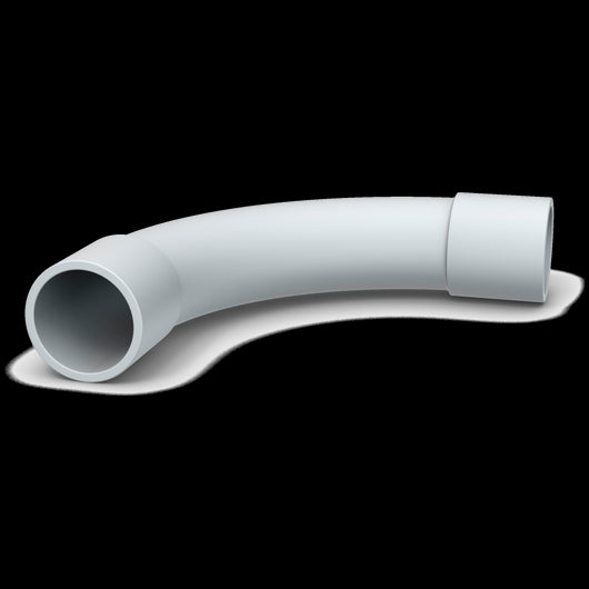 Curva per tubo rigido 20mm - 5pz per impianti elettrici a parete colore grigio