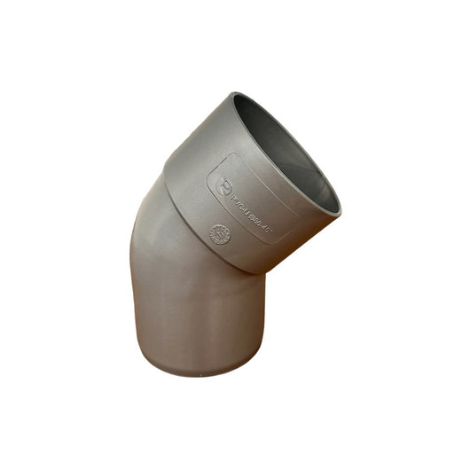 Curva tonda 45° per pluviali : Colore - Acciaio, Diametro - 80