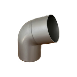Curva tonda 67.30° per pluviali : Colore - Acciaio, Diametro - 80