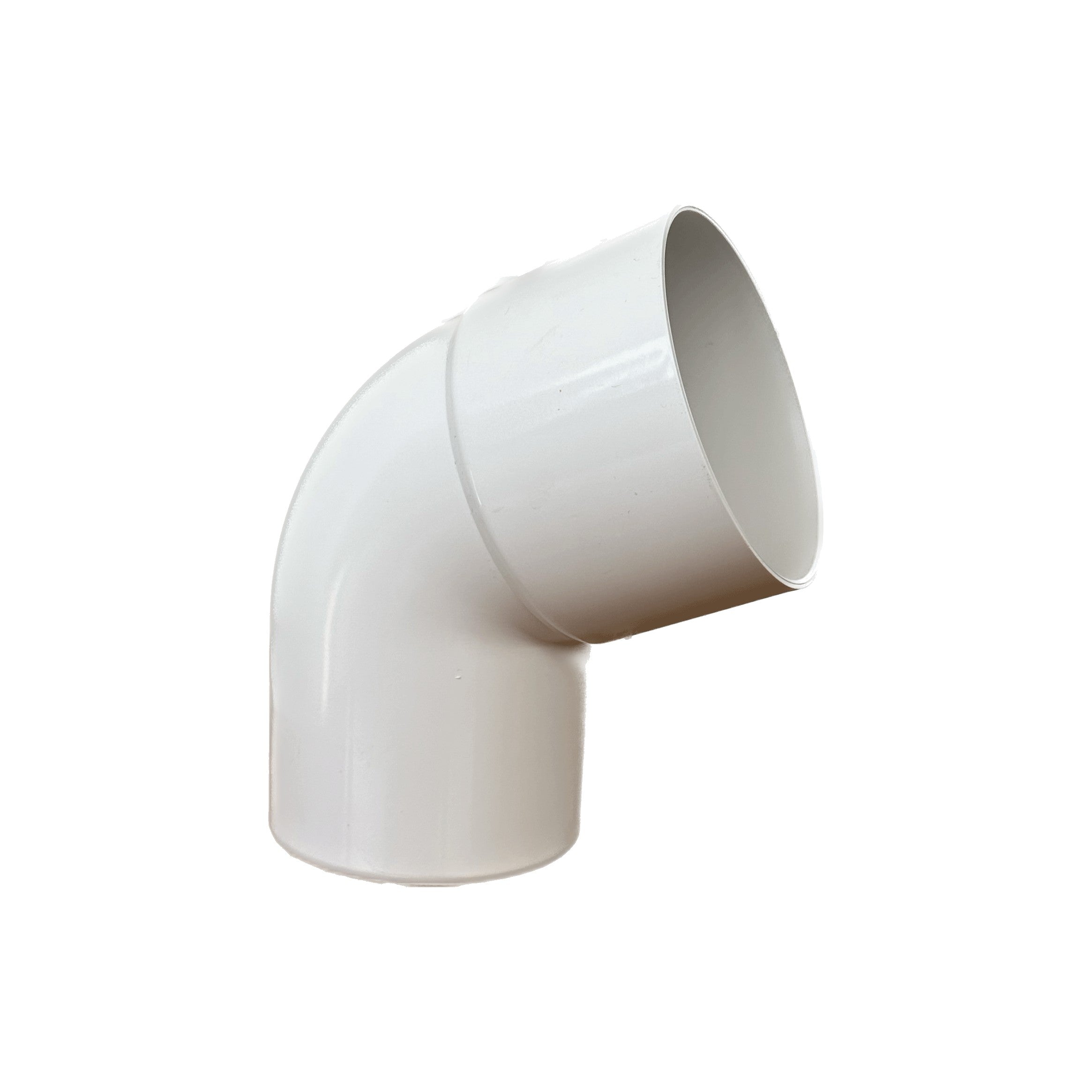 Curva tonda 67.30° per pluviali : Colore - Bianco, Diametro - 80