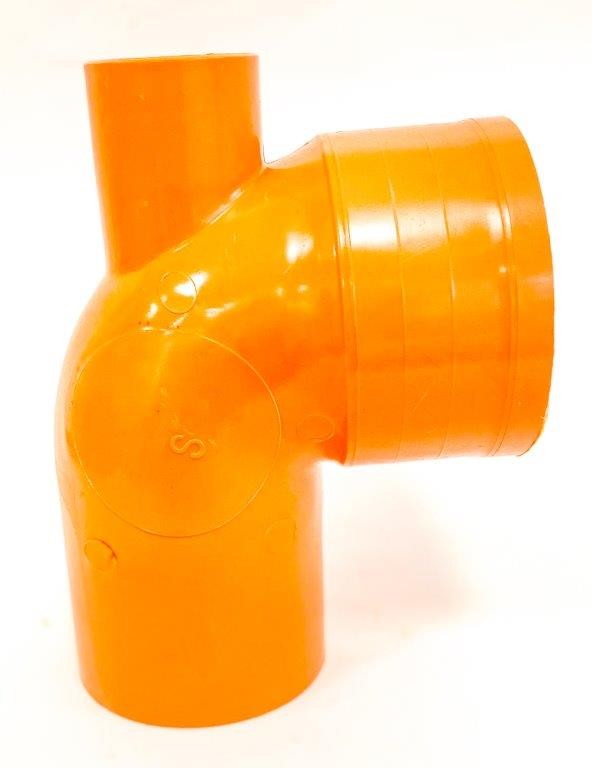 Curva wc - tipo basso in pvc : Modello - 1 attacco posteriore Ø50