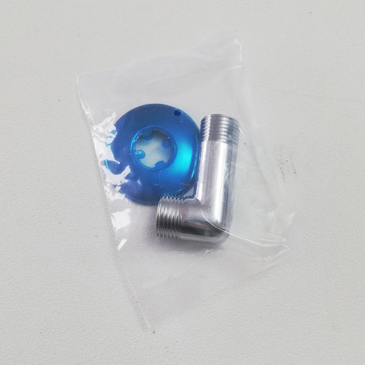 Curvetta curva doccia in ottone con rosone