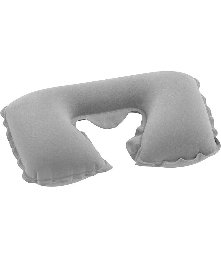 Cuscino Cervicale Da Viaggio Gonfiabile 46 X 28 X 13 Cm Floccato Portatile 67006         