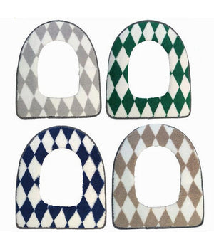 Cuscino Copri Water Seduta Copertura Morbida Wc Fantasia Rombi Colorato 87202         3,5