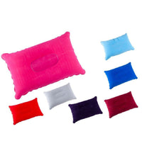 Cuscino Gonfiabile Portatile 24x34,5cm Per Viaggio All'aperto Casa 7 Colori Ass.         