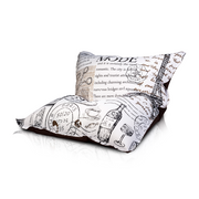 Cuscino M Pouf Poltrona Sacco in Poliestere Design Sfoderabile 135x170 cm