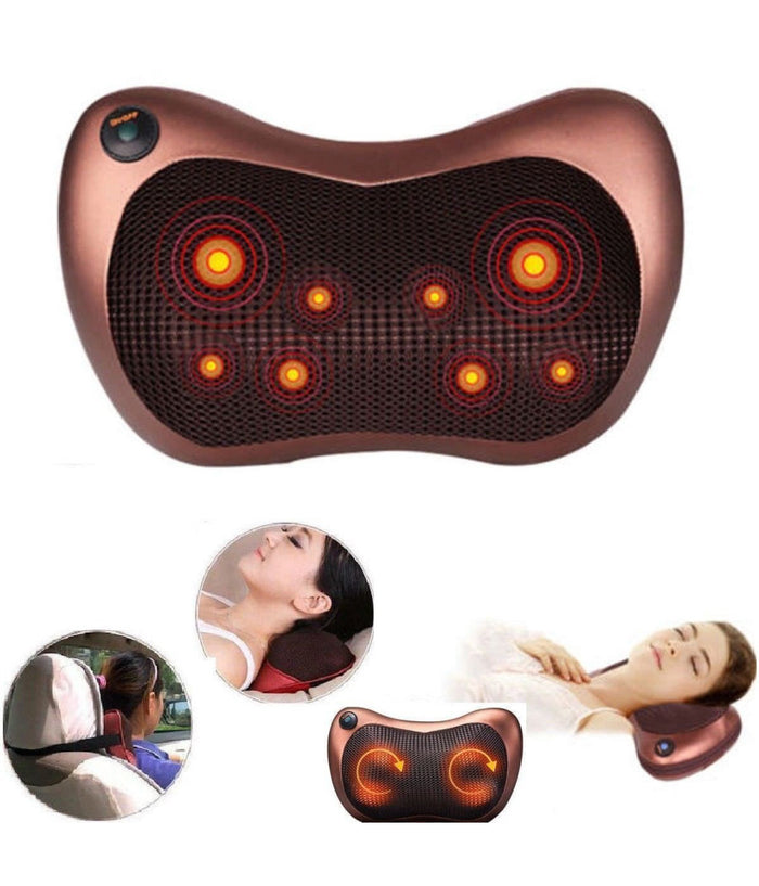 Cuscino Massaggiante Massaggiatore Casa Auto Massaggio Shiatsu Schiena Collo         