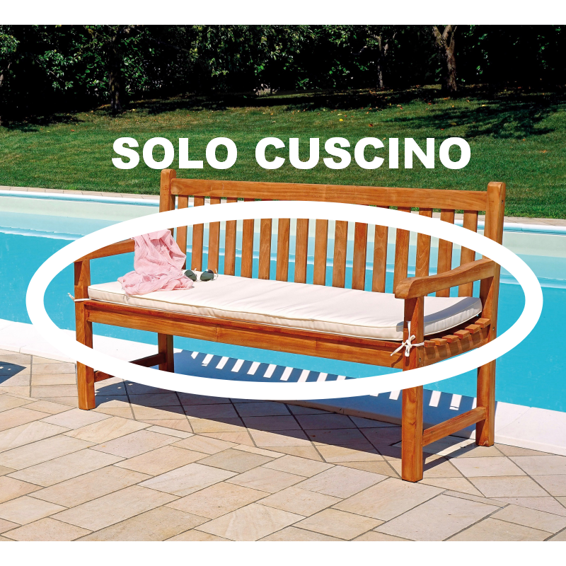 Solo Cuscino per Panca 3 Posti Teak Moia