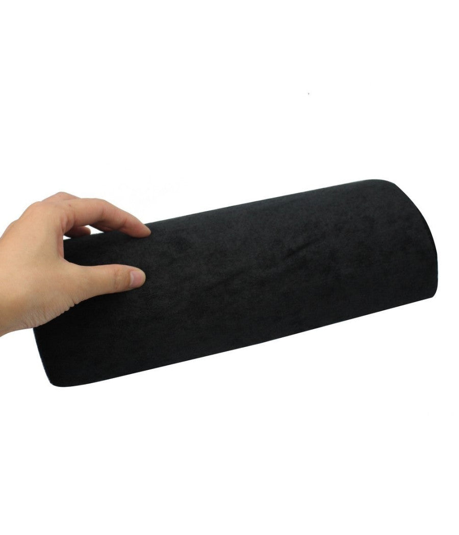 Trade Shop - Cuscino Poggia Mano Poggiamano Ricostruzione Unghie Gel Uv Smalto Nail Art Nero -