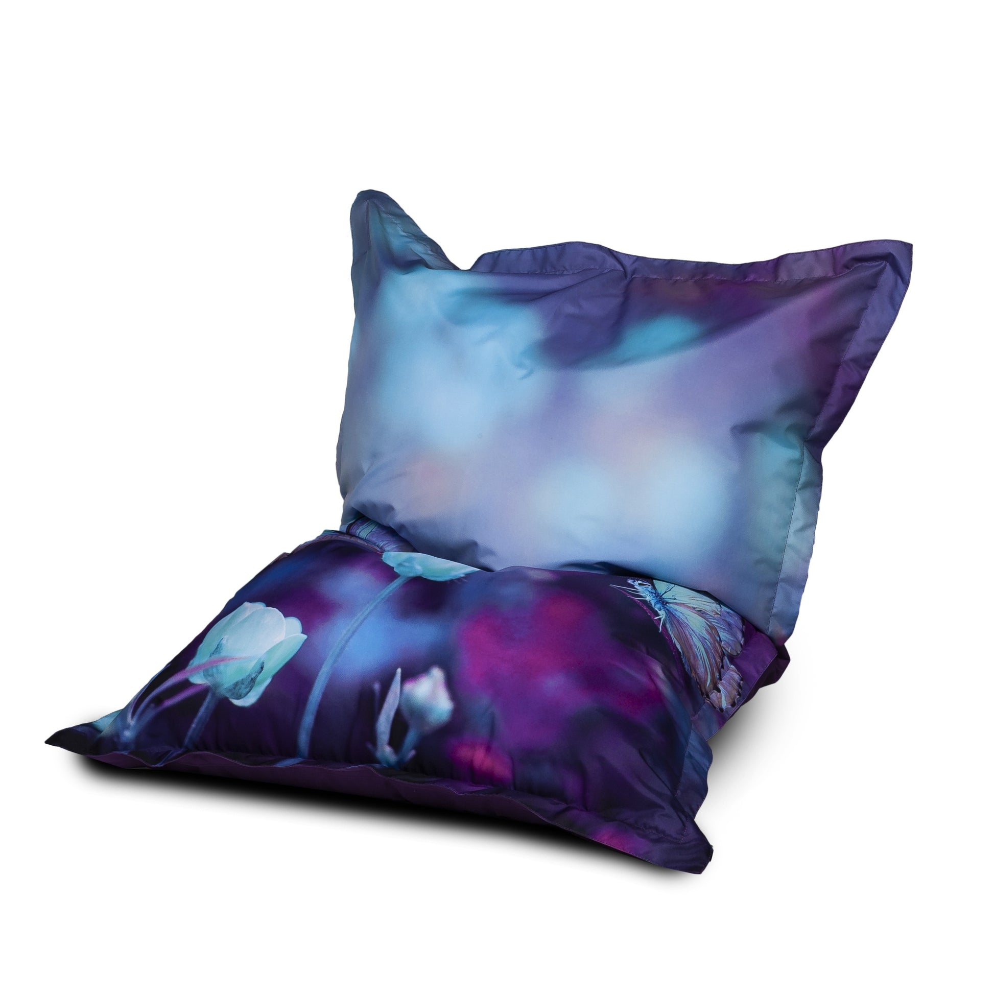 Cuscino S Pouf Poltrona Sacco in Poliestere Design Sfoderabile 100x140cm