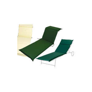 Cuscino Zippo verde lettino 190x60x7 cm – Comfort elegante per sdraio da giardino