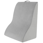 Cuscino a cuneo per dormire con design curvo unico e fodera lavabile in lavatrice, Cuscino triangolare Grigio-Cuscini