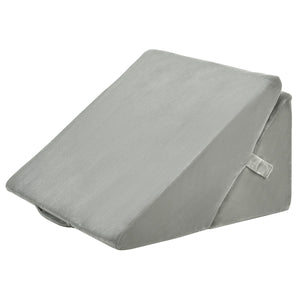 Cuscino memory a cuneo inclinato regolabile, Cuscino ortopedico con supporto rialzato 58x50,5x36cm Grigio-Cuscini