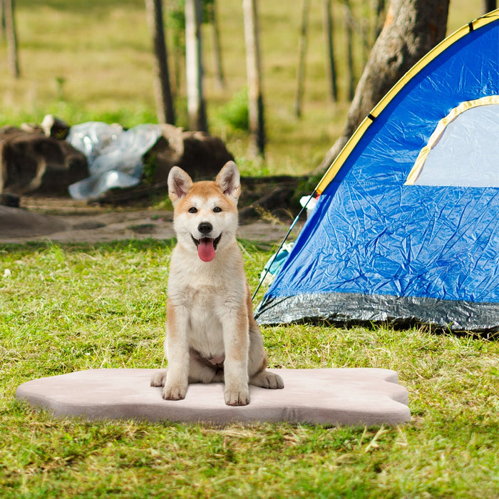 Cuscino per cani impermeabile, Cuscino ortopedico per cani con supporto in memory foam copertura rimovibile Beige-Casette e lettini