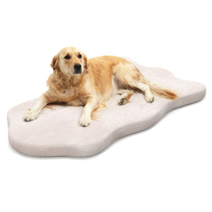 Cuscino per cani impermeabile, Cuscino ortopedico per cani con supporto in memory foam copertura rimovibile Beige-Casette e lettini